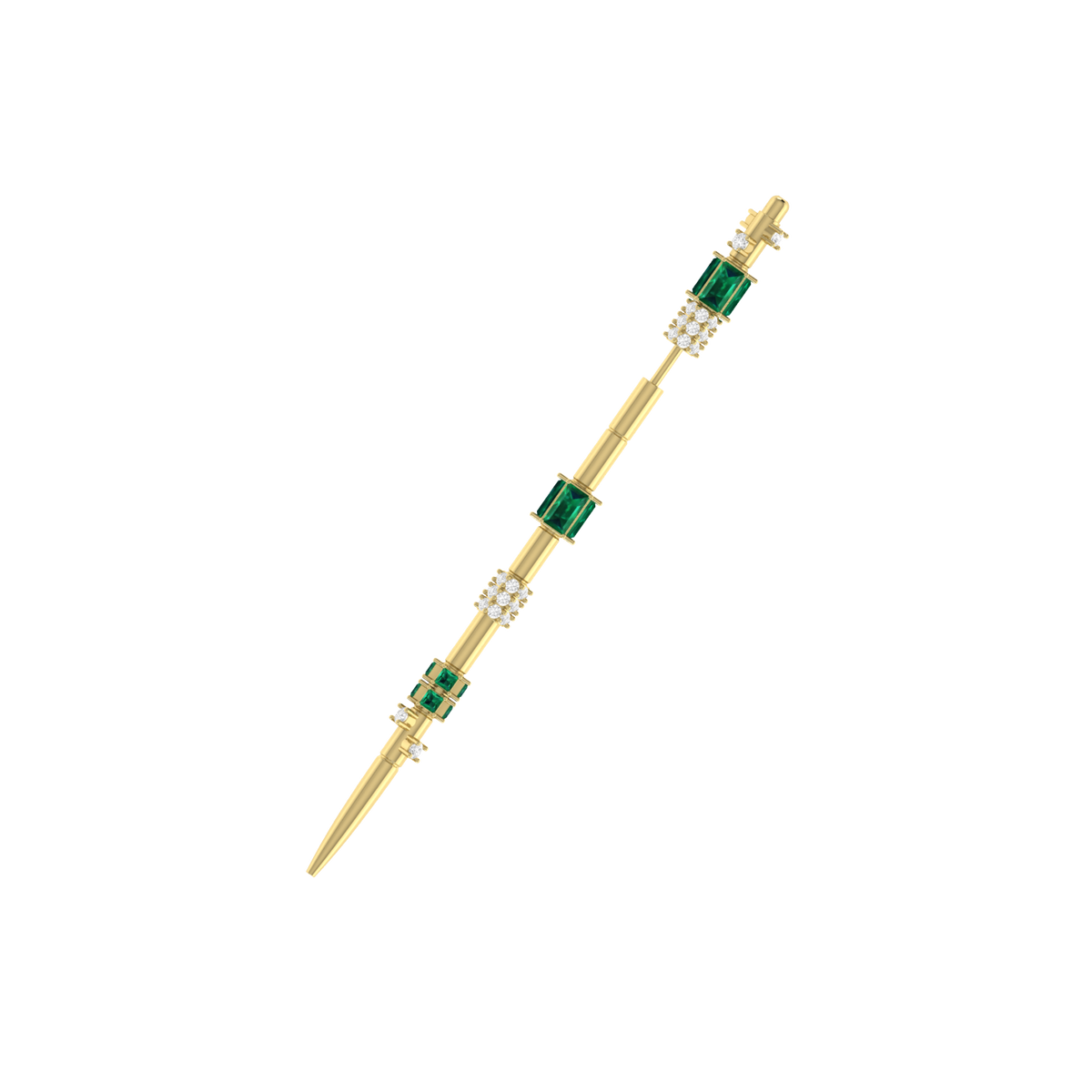 Yellow Gold Ear Pin - Earpin Diamond [yg]