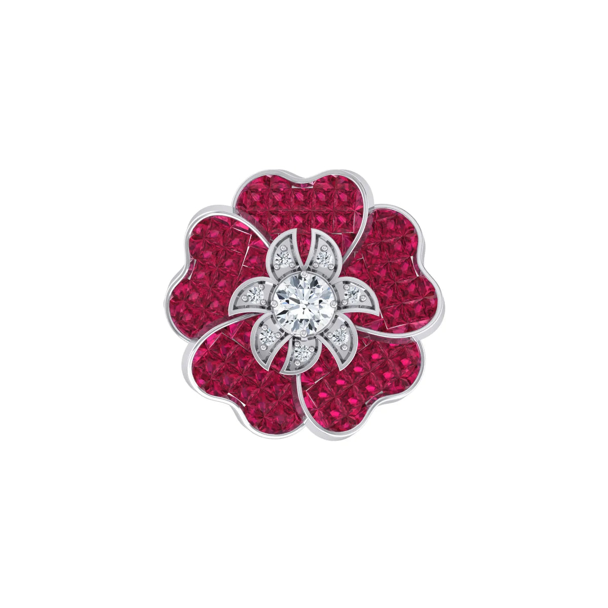 Bloom Halo White Gold Lab Grown Diamond [wg]
