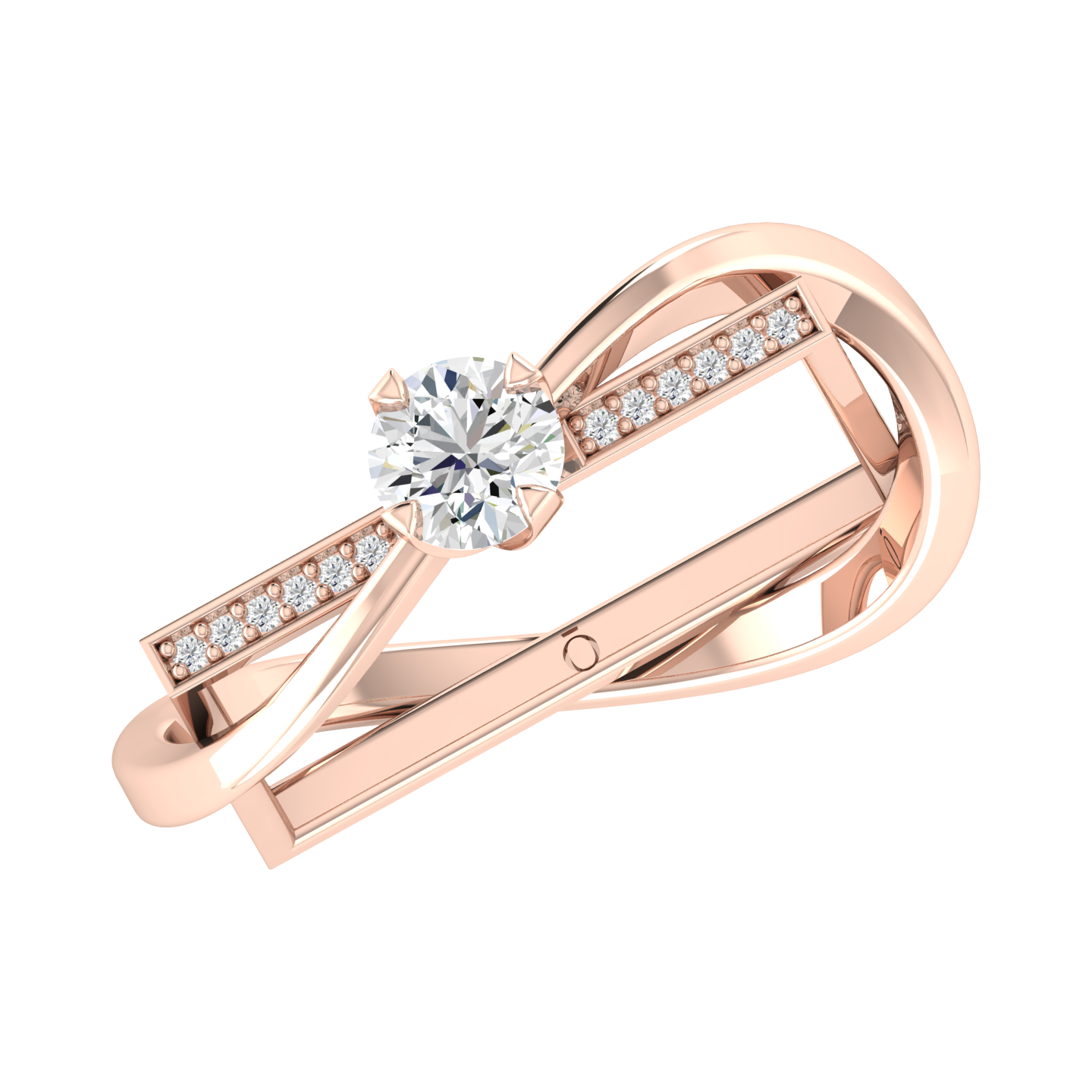 Floral Spark Rose Gold Lab Grown Diamond
