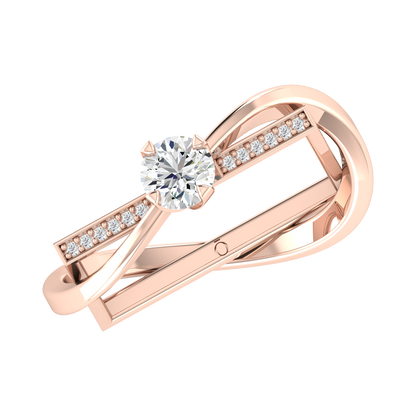 Floral Spark Rose Gold Lab Grown Diamond [rg]
