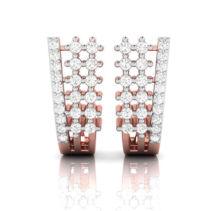 Lineup Spark Rose Gold Diamond Earrings [rg]