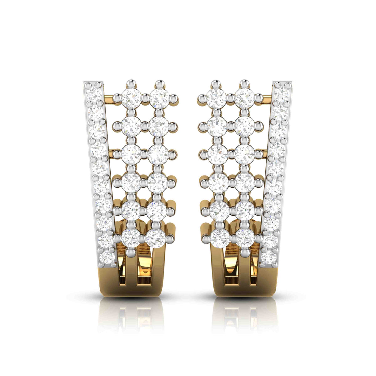 Lineup Spark Yellow Gold Diamond Earrings [yg]