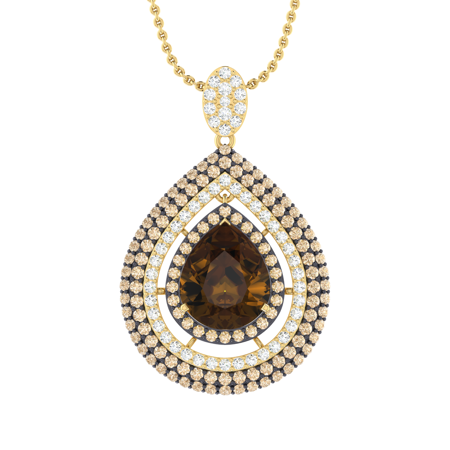 Aurelia Emberdew Diamond Pendant