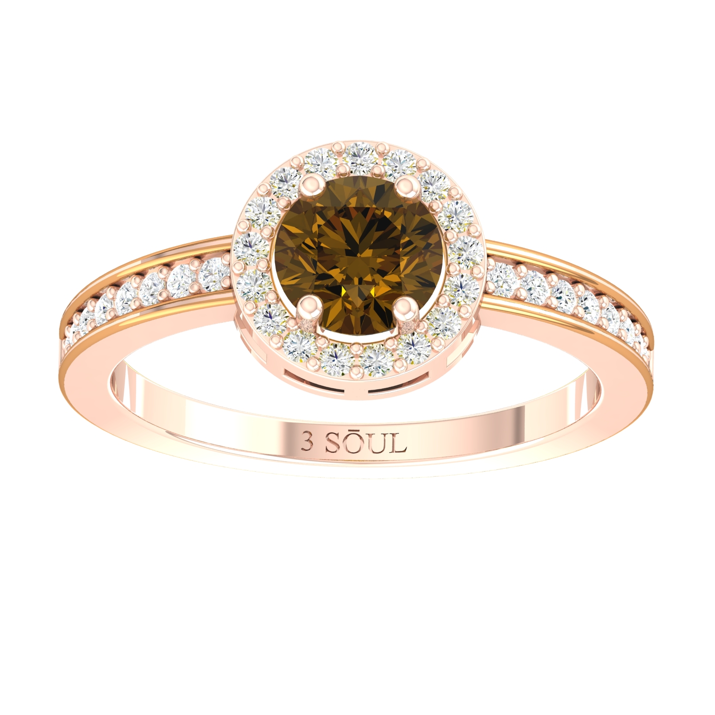 Rose Gold Lab Grown Diamond Ring - Emberora Lumis [rg]