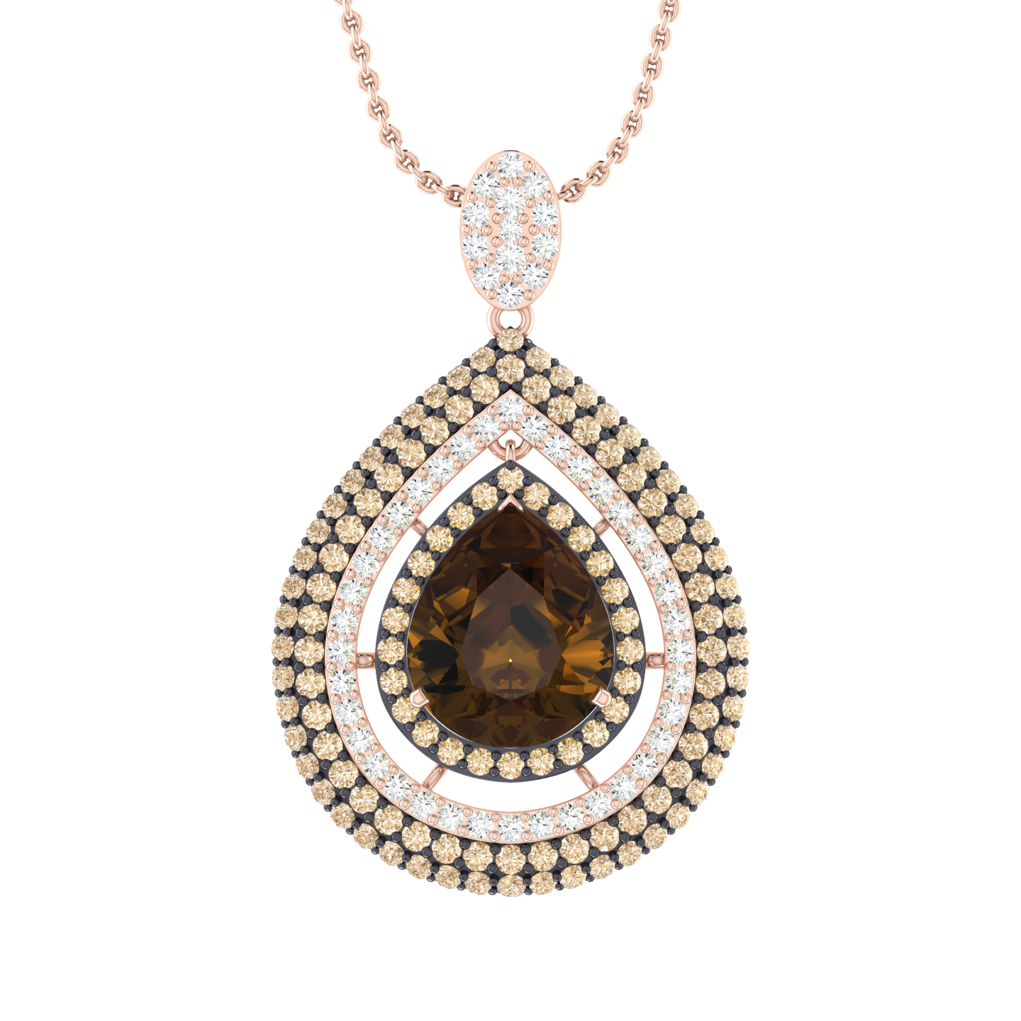 Aurelia Emberdew Diamond Pendant