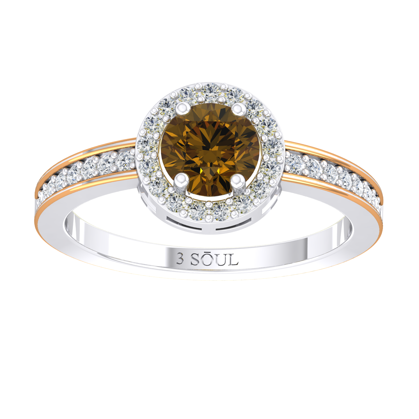 White Gold Lab Grown Diamond Ring - Emberora Lumis [wg]