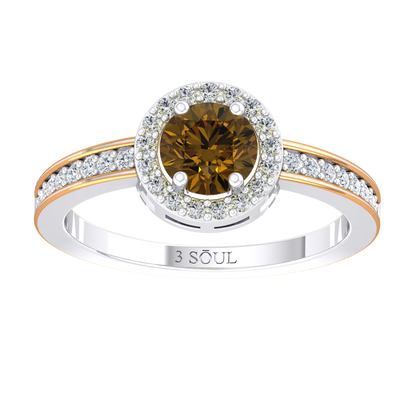 White Gold Lab Grown Diamond Ring - Emberora Lumis [wg]