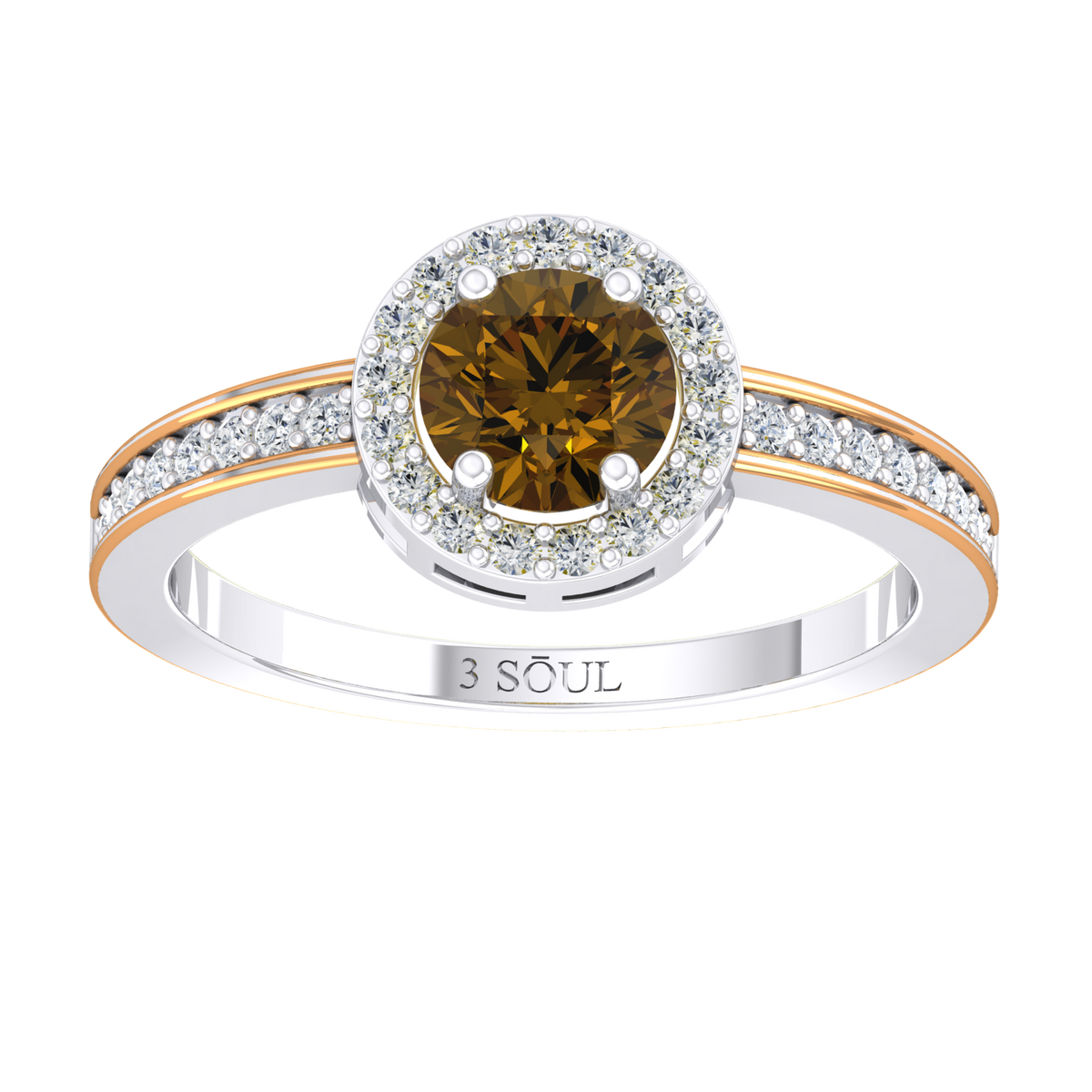 White Gold Lab Grown Diamond Ring - Emberora Lumis [wg]