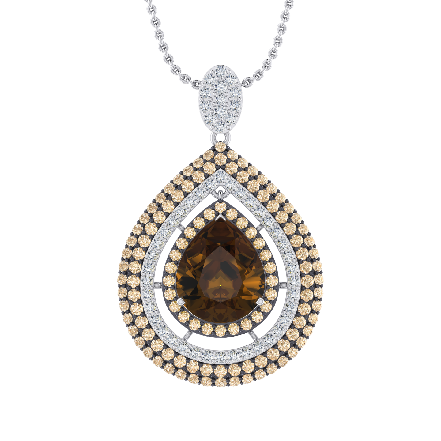 Aurelia Emberdew Diamond Pendant