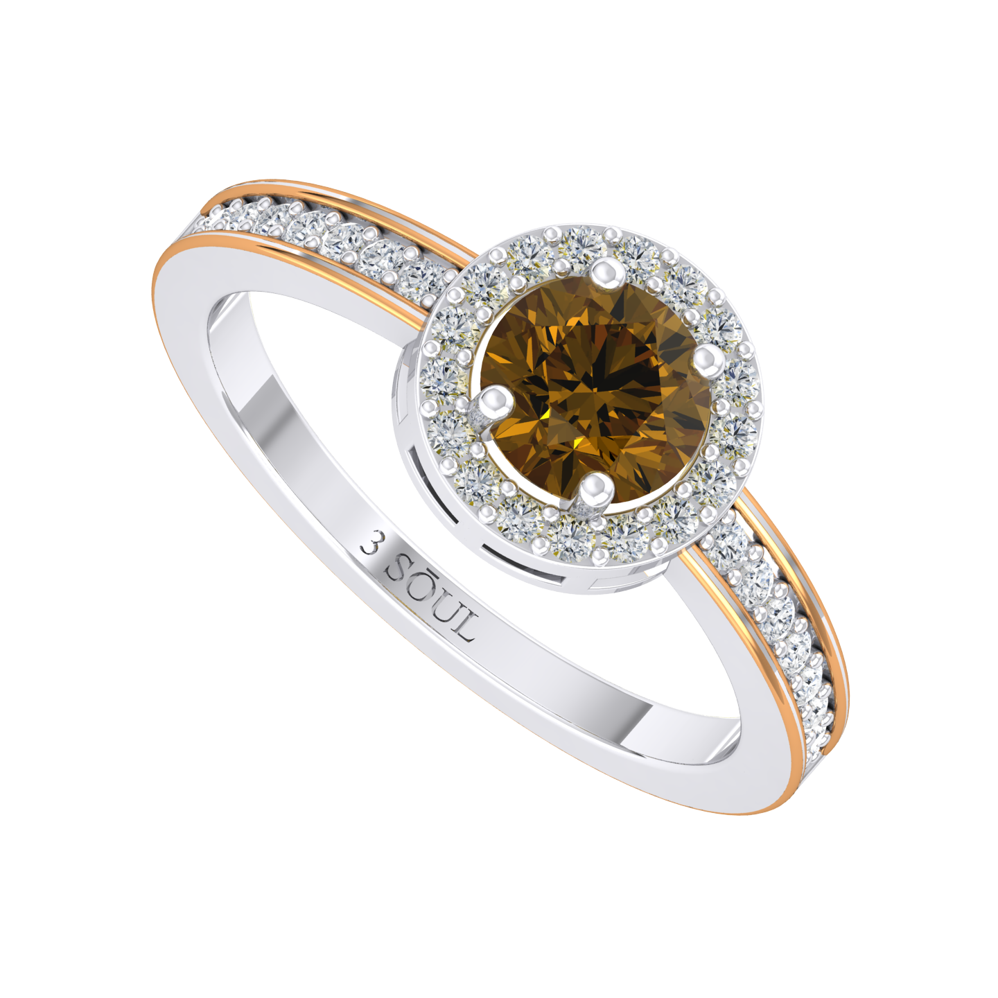 Emberora Lumis White Gold Lab Grown Diamond Ring [wg]