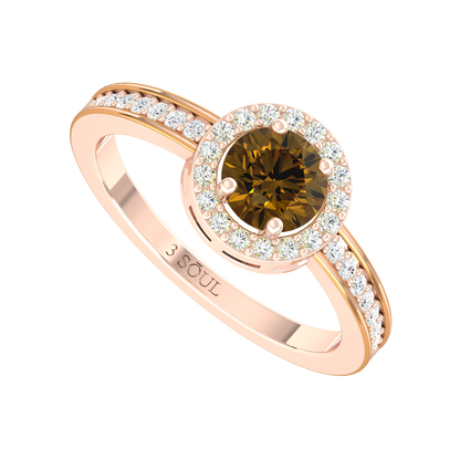 Emberora Lumis Rose Gold Lab Grown Diamond Ring [rg]