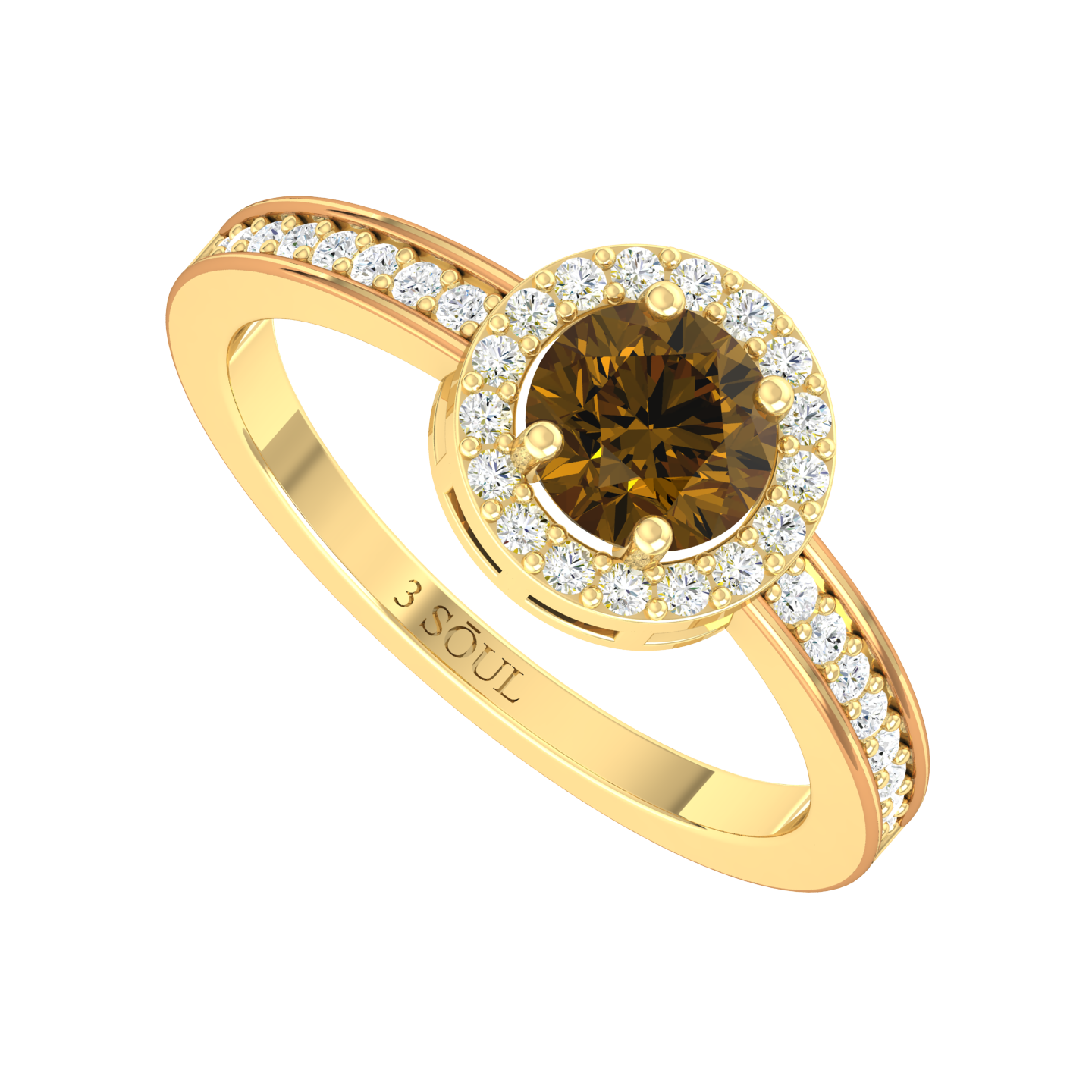 Emberora Lumis Yellow Gold Lab Grown Diamond Ring [yg]