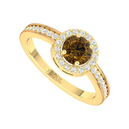 Emberora Lumis Yellow Gold Lab Grown Diamond Ring [yg]