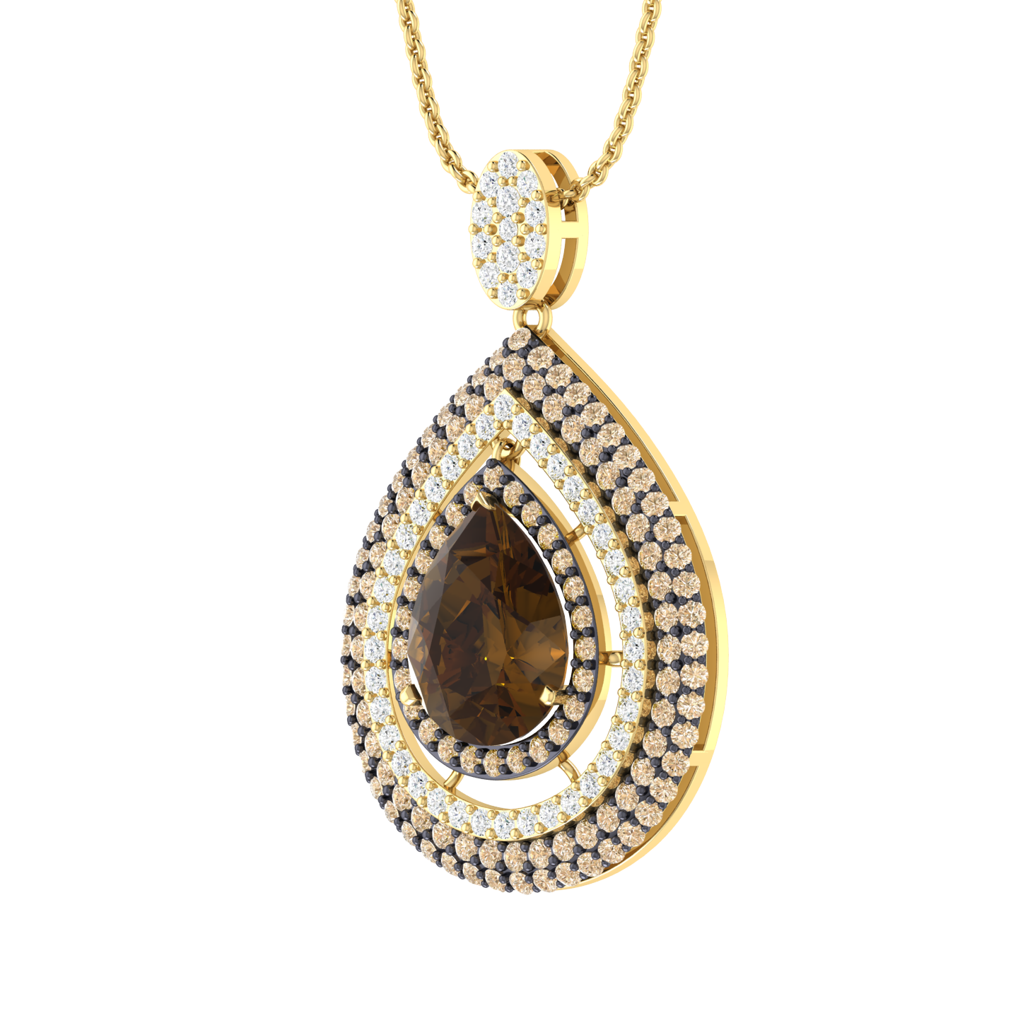 Aurelia Emberdew Diamond Pendant