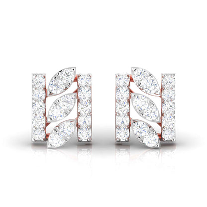 Eternal Curves Rose Gold Diamond Earrings [rg]