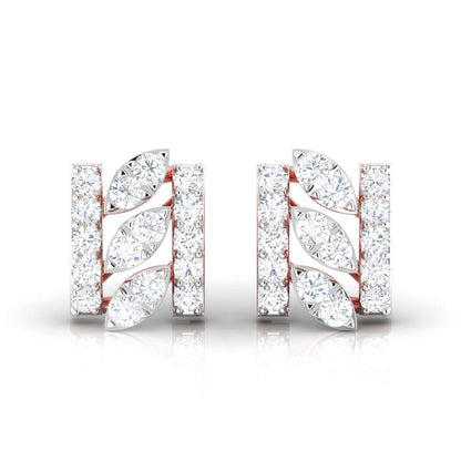 Eternal Curves Rose Gold Diamond Earrings [rg]