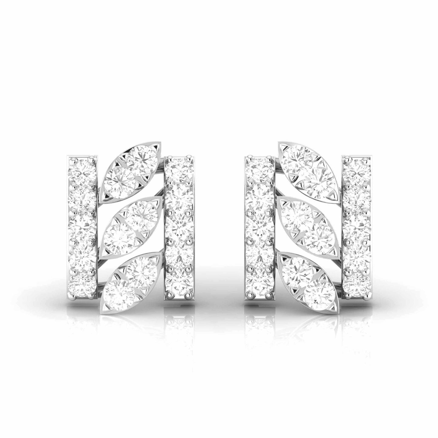 Eternal Curves White Gold Diamond Earrings [wg]
