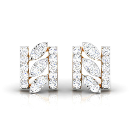 Eternal Curves Yellow Gold Diamond Earrings [yg]