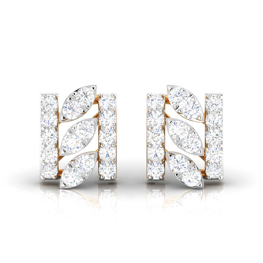 Eternal Curves Yellow Gold Diamond Earrings [yg]