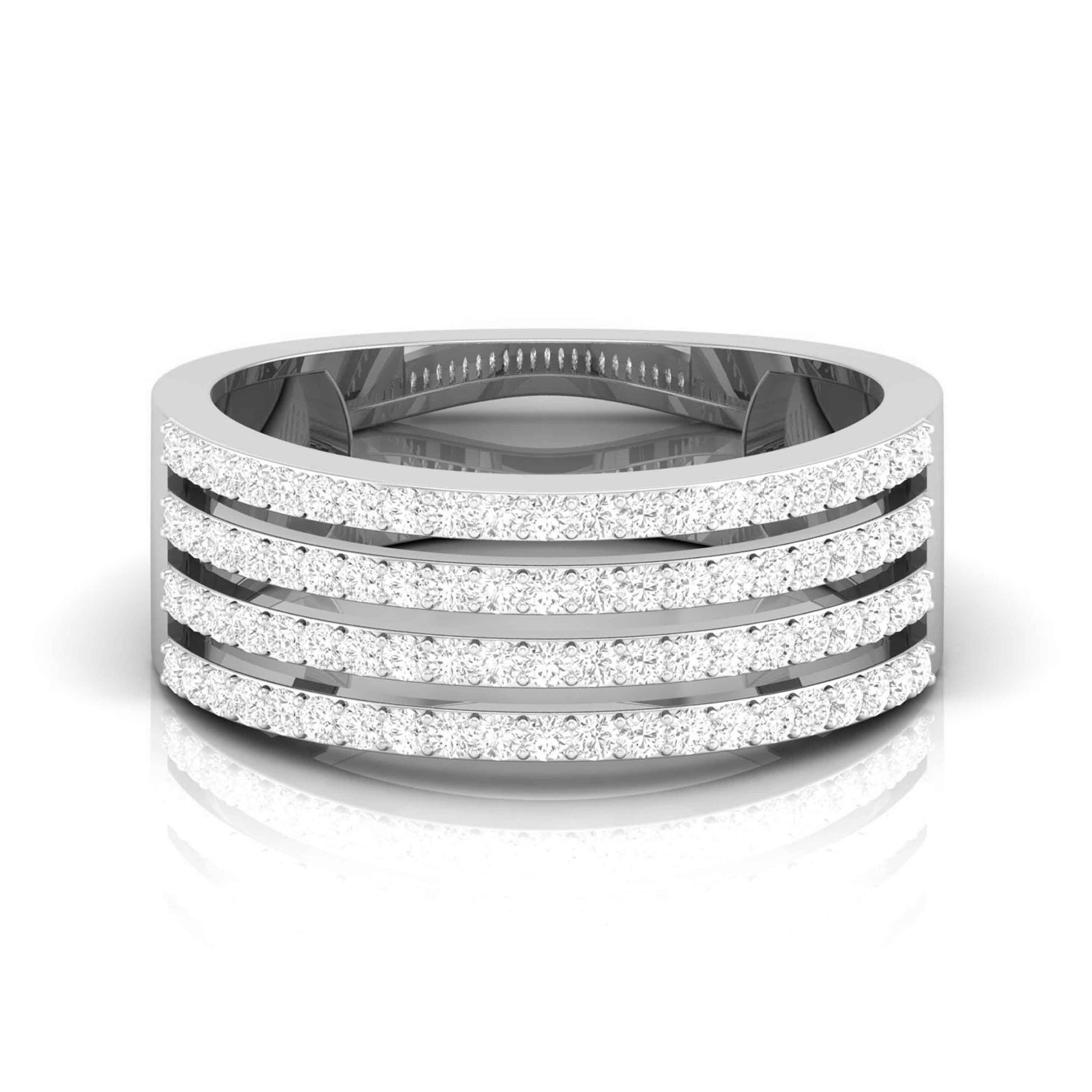 Golden Interval White Gold Diamond Ring [wg]