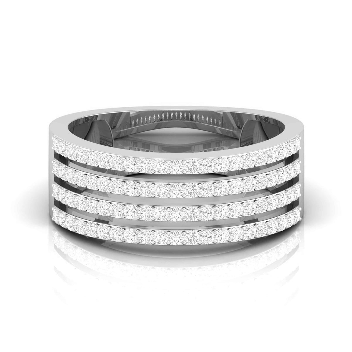 Golden Interval White Gold Diamond Ring [wg]
