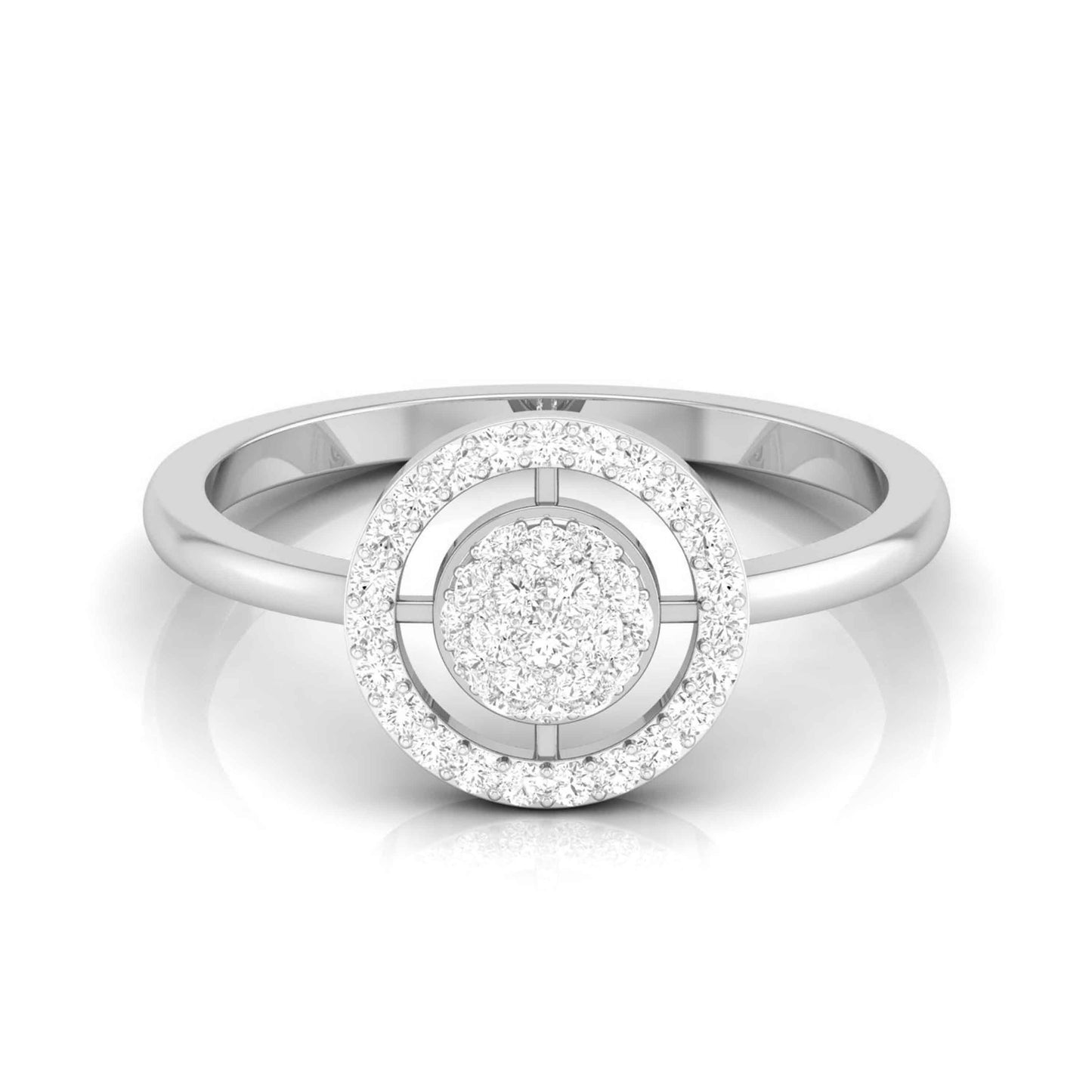 Galaxy Halo White Gold Customised Diamond Ring [wg]