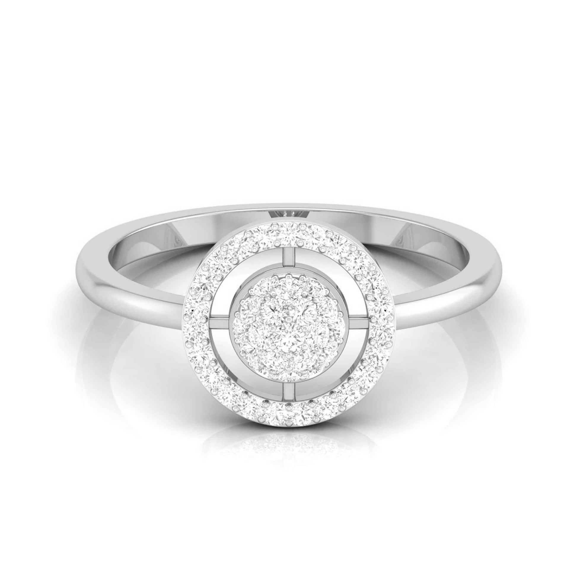 Galaxy Halo White Gold Customised Diamond Ring [wg]
