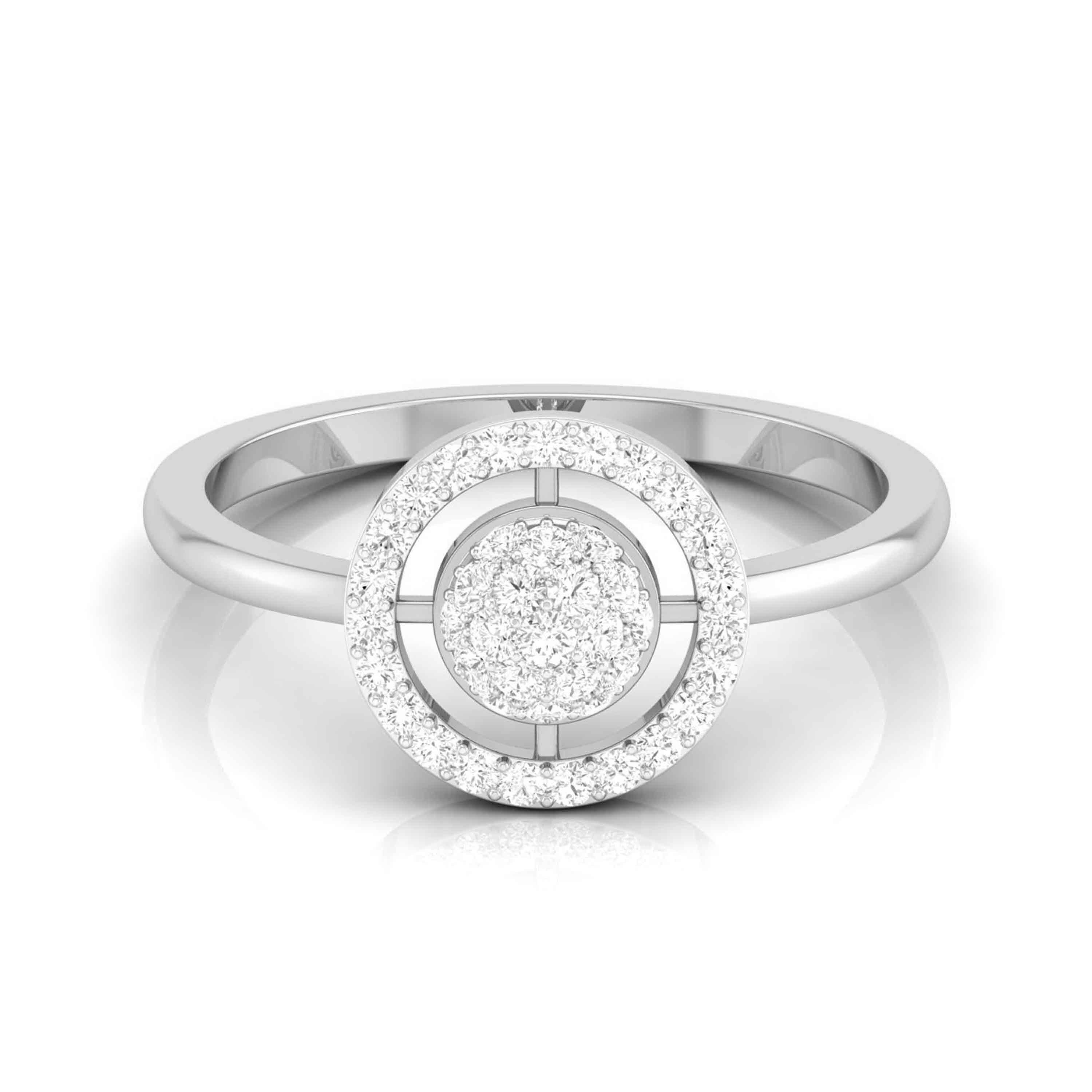 Galaxy Halo White Gold Customised Diamond Ring [wg]
