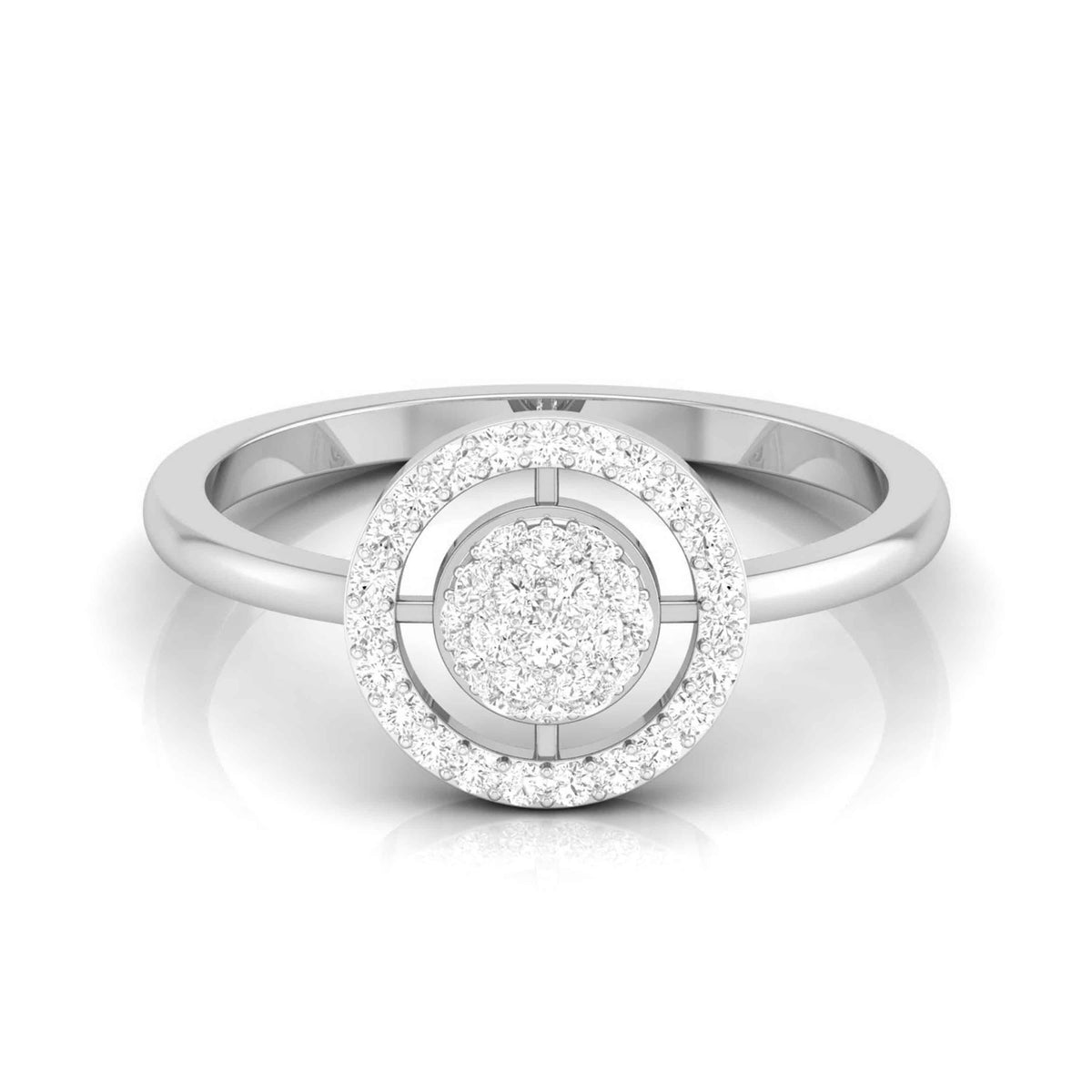 Galaxy Halo White Gold Customised Diamond Ring [wg]