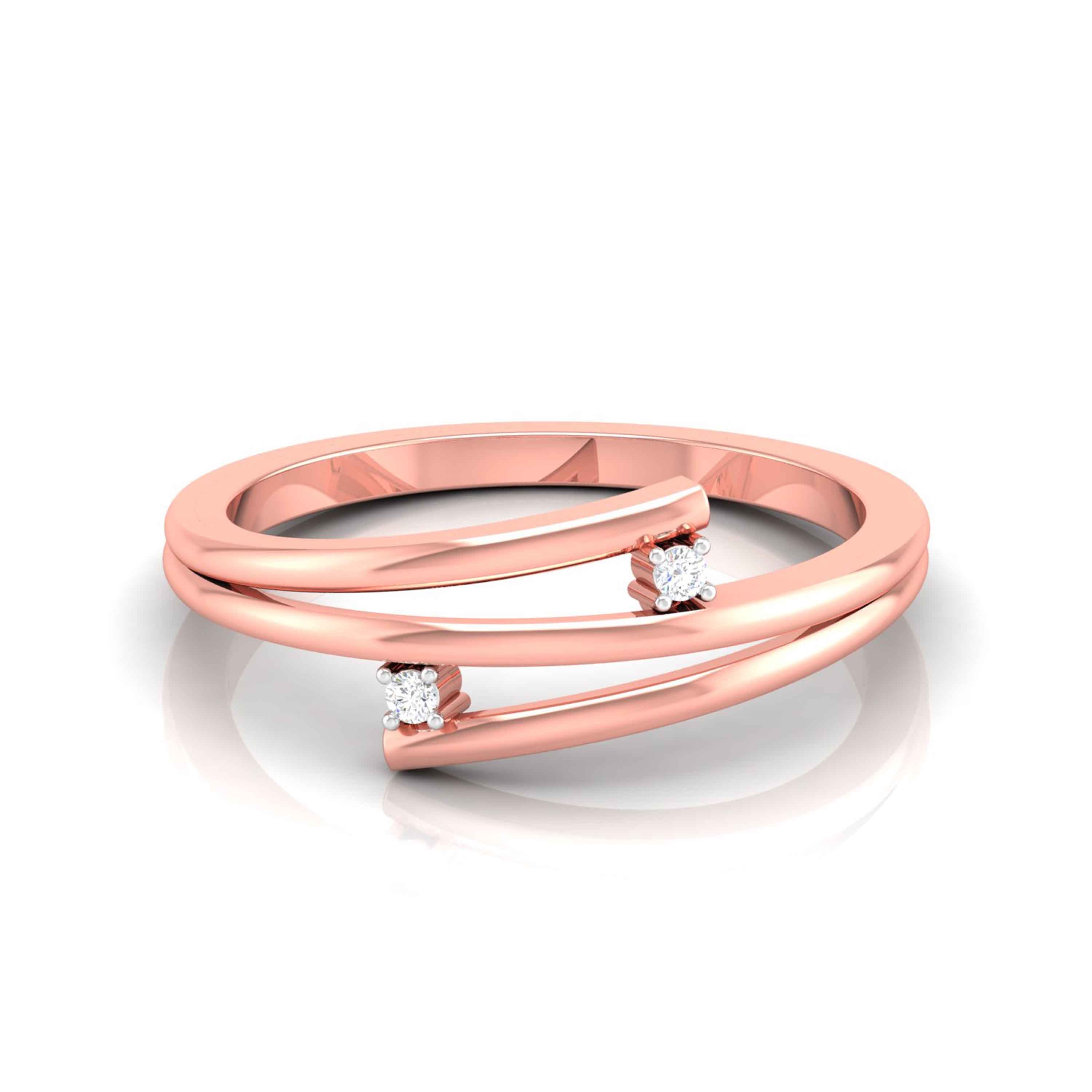 Pivot Shine Rose Gold Diamond Ring [rg]