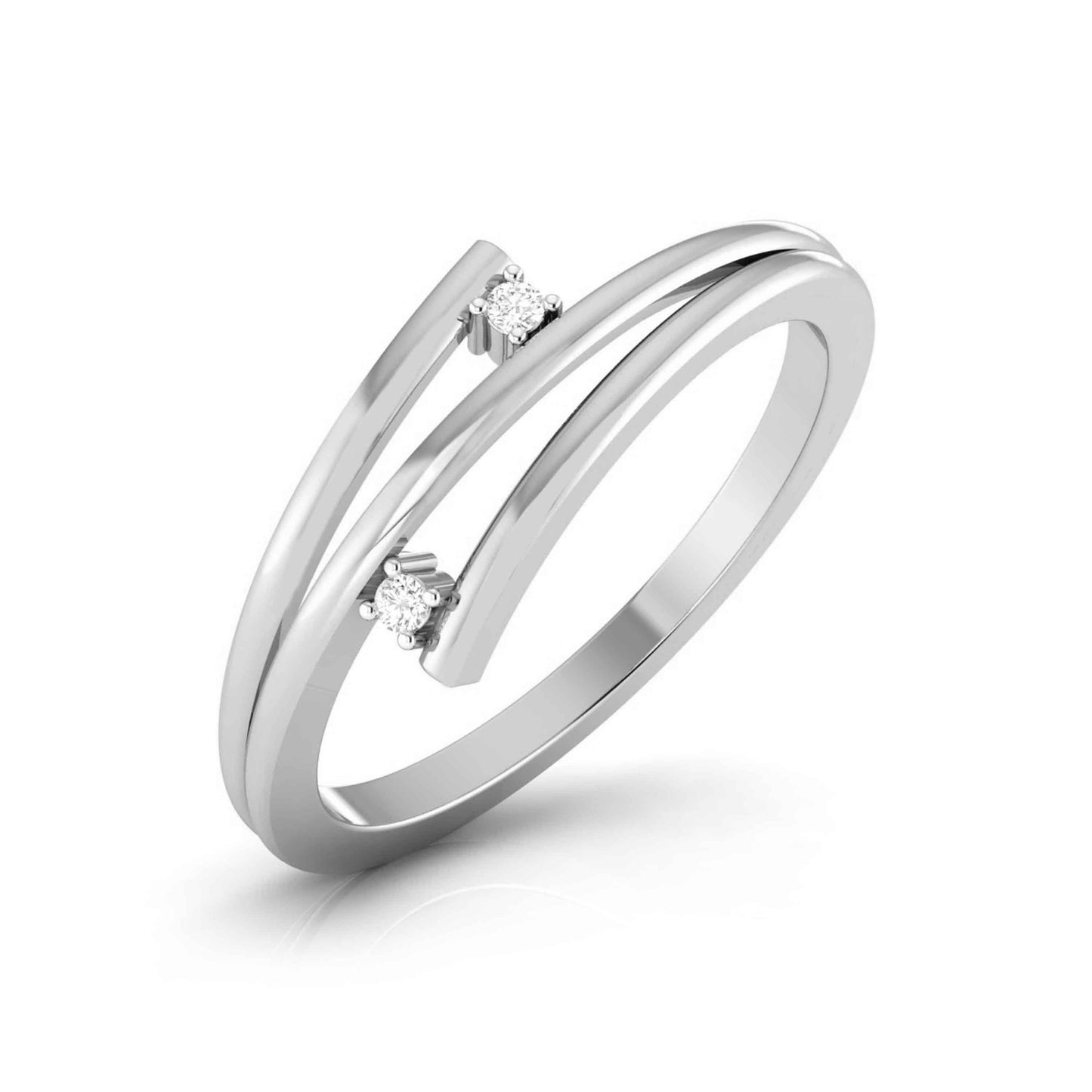 White Gold Diamond Ring - Pivot Shine [wg]