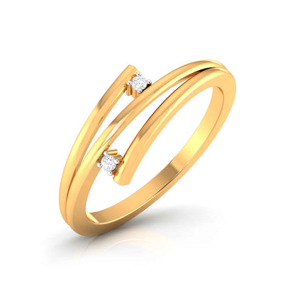 Yellow Gold Diamond Ring - Pivot Shine [yg]