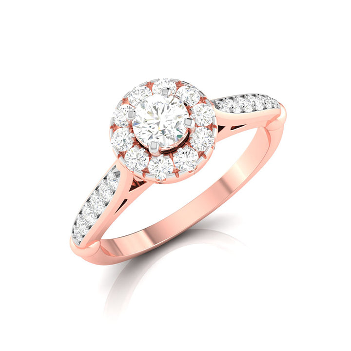 Ornate Crest Diamond Ring