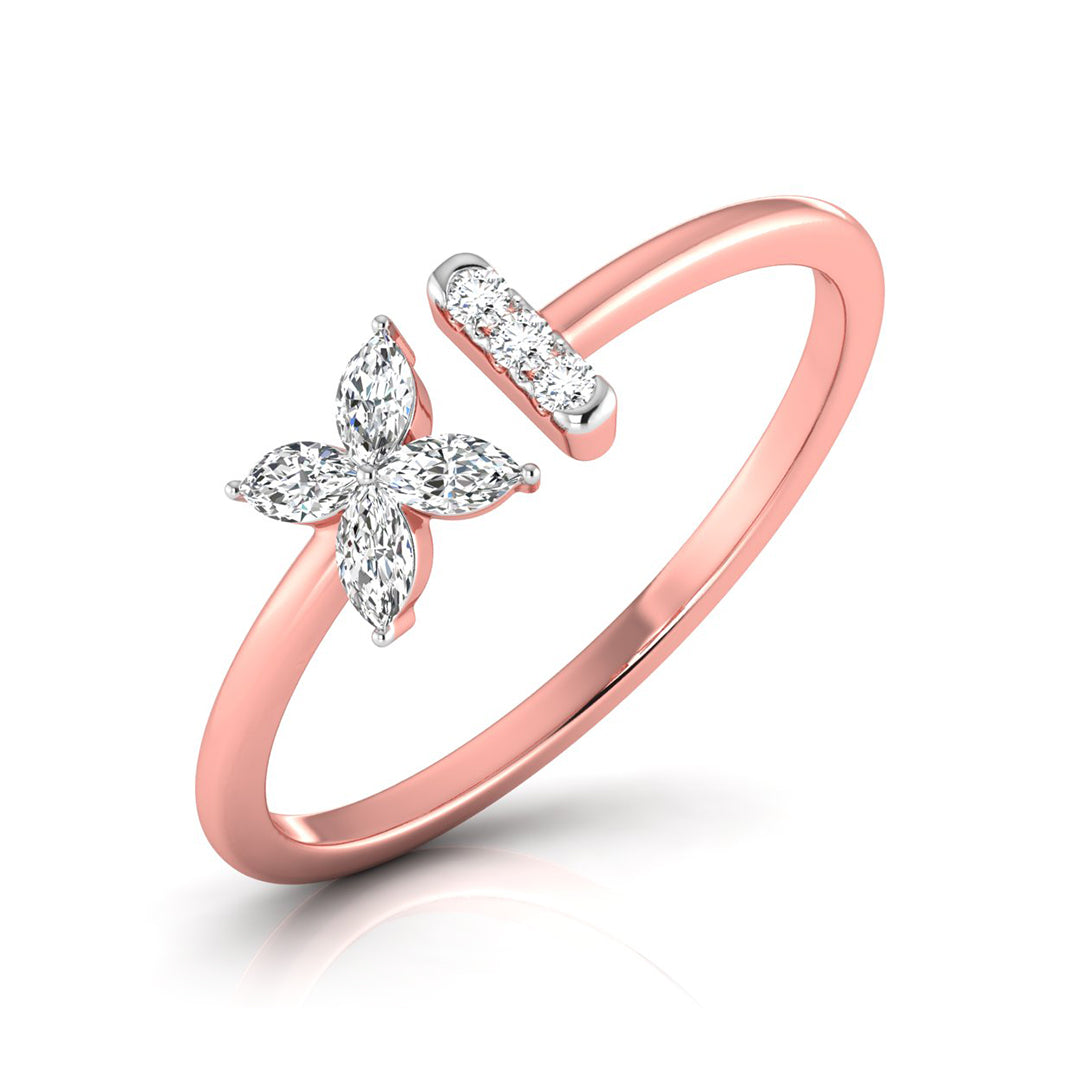Petal Whisper Diamond Ring