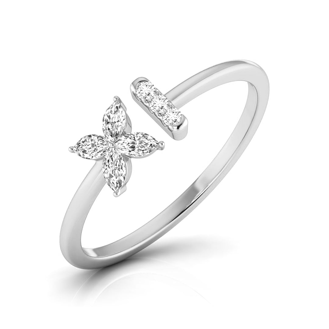 Petal Whisper Diamond Ring