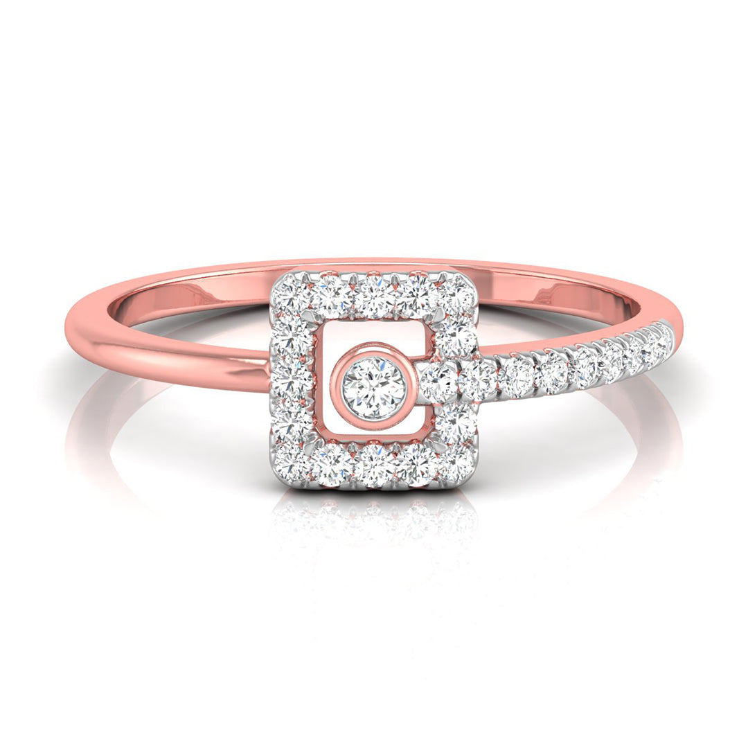 Orbit Frame Diamond Ring