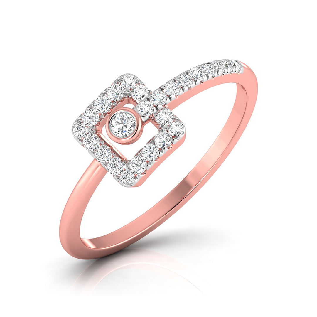 Orbit Frame Diamond Ring