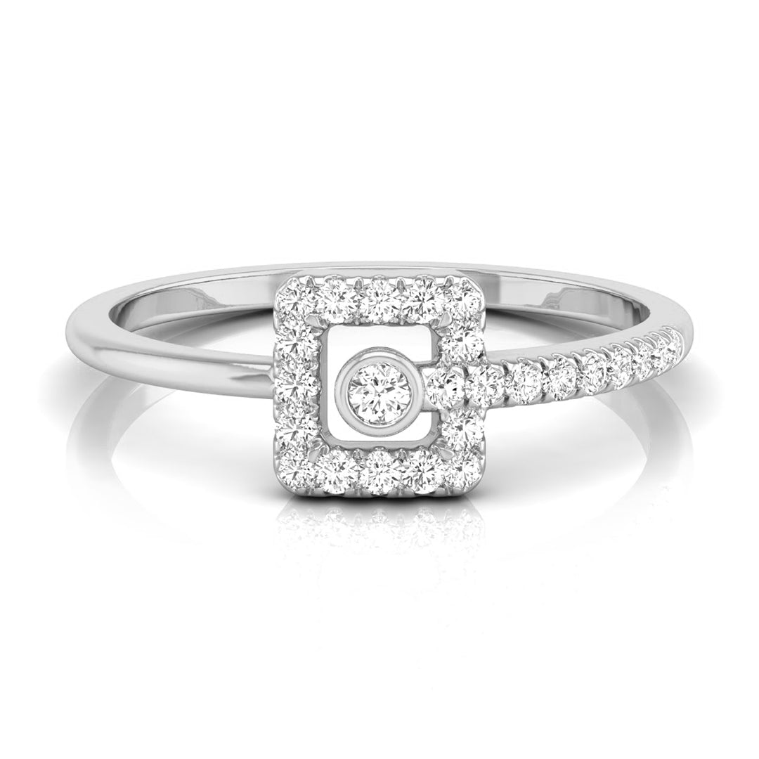 Orbit Frame Diamond Ring