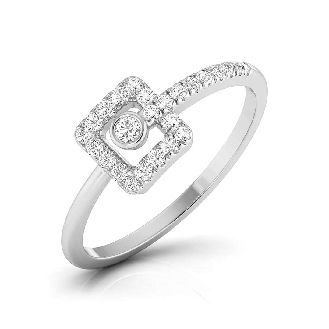 Orbit Frame Diamond Ring