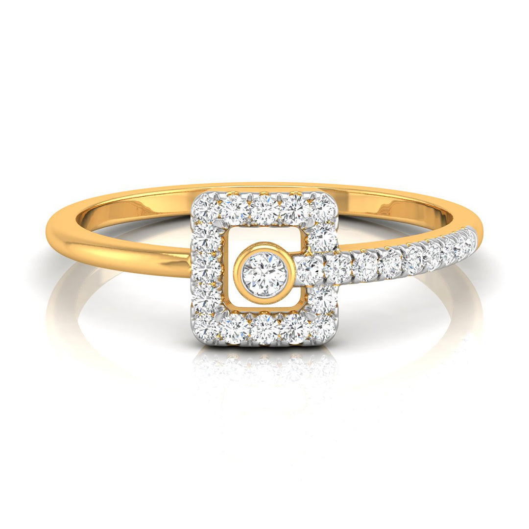 Orbit Frame Diamond Ring