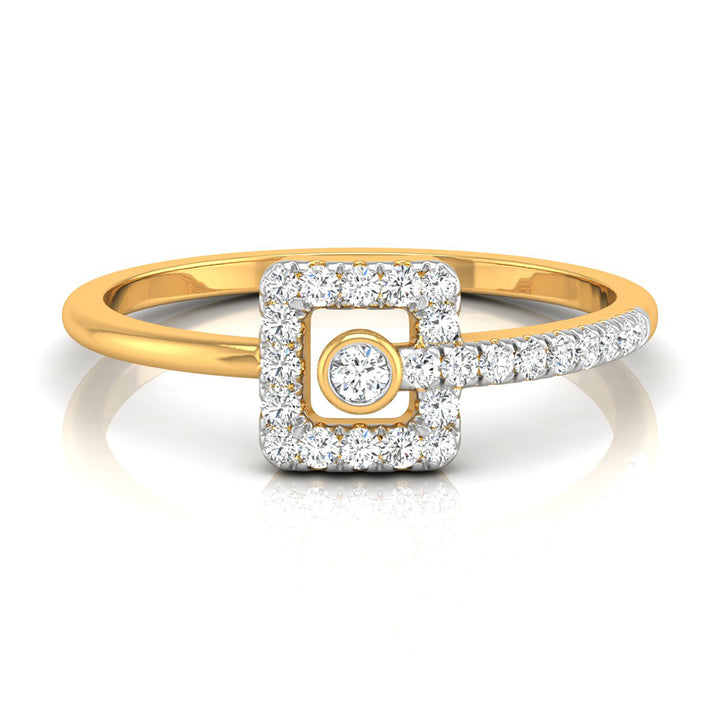 Orbit Frame Diamond Ring