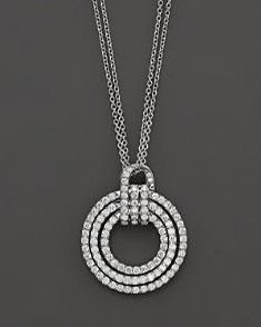 Twin Orbit Open Circle Necklace