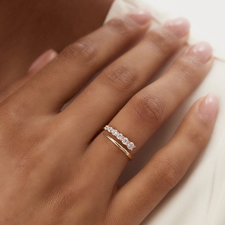 Petite Pavé Diamond Band