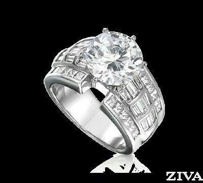 Nocturne Round Halo Ring