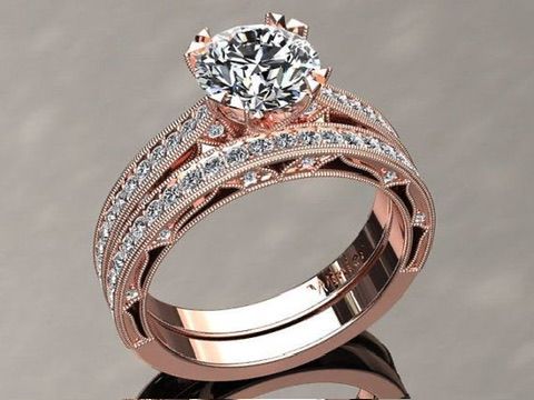 Twin Halo Engagement Ring