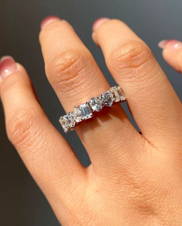 Ruby Five Stone Band Ring