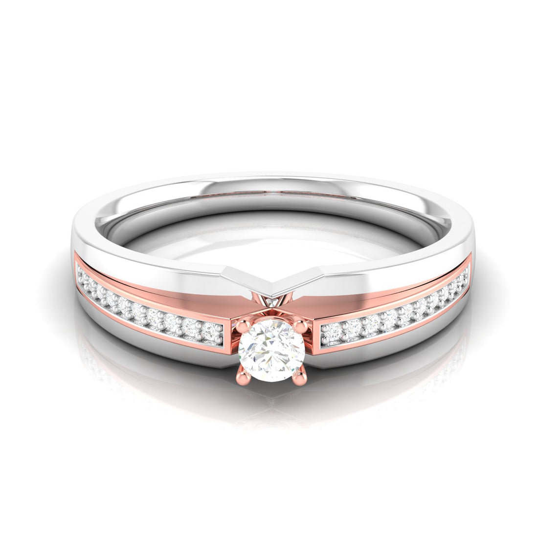 Orange Dawn Diamond Ring