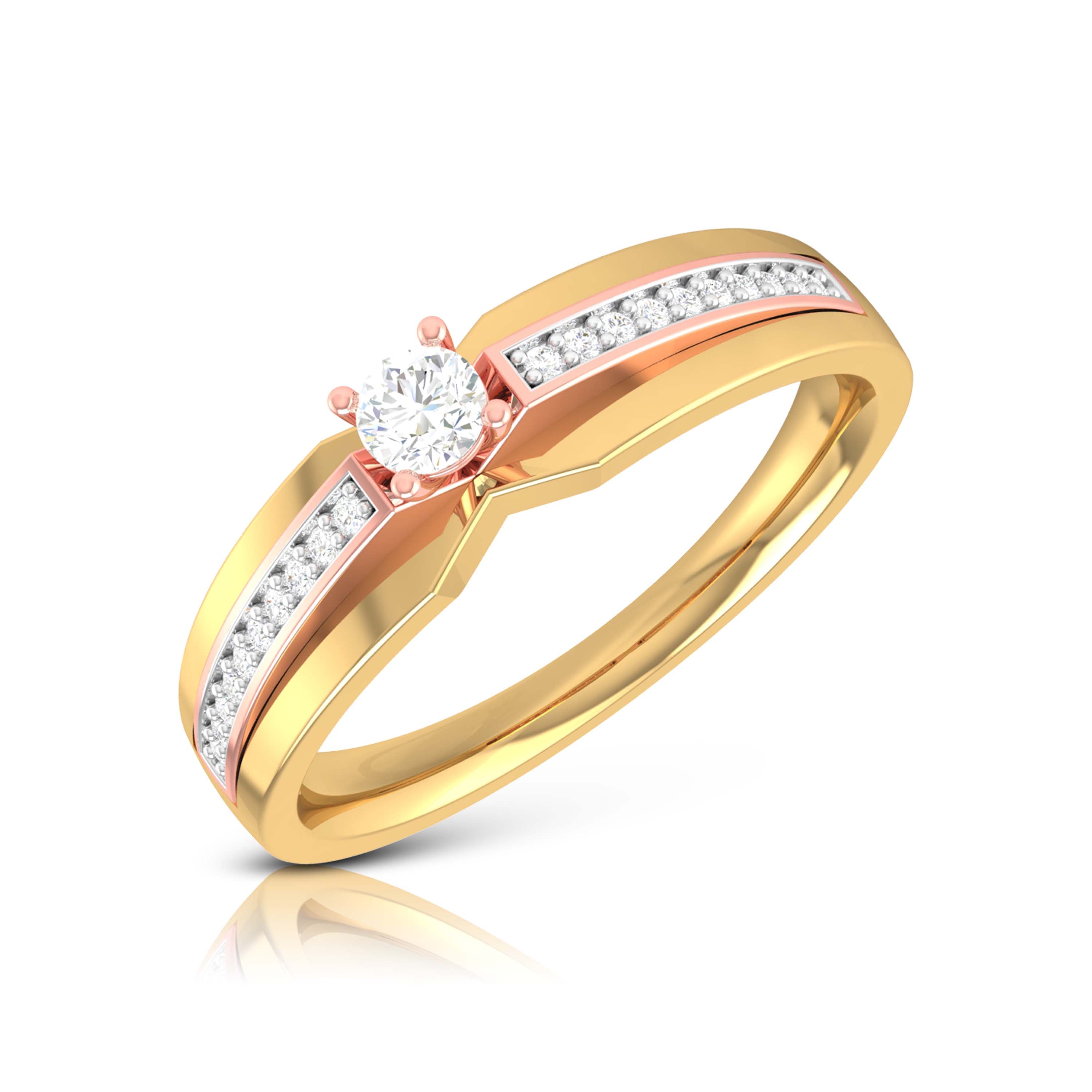 Orange Dawn Diamond Ring