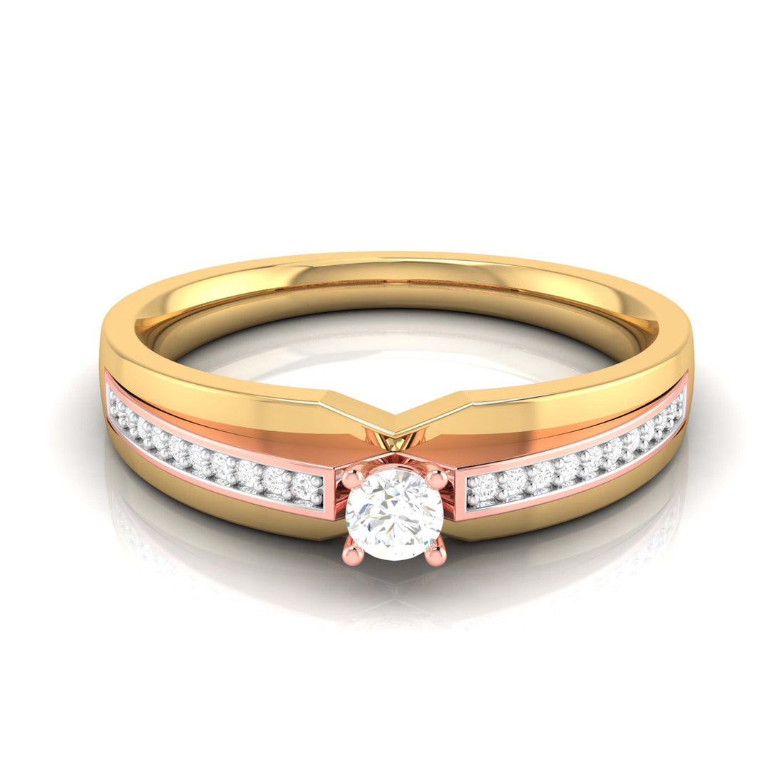Orange Dawn Diamond Ring