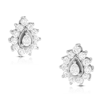  White Gold Diamond EarringsDewdrop Radiance [wg]